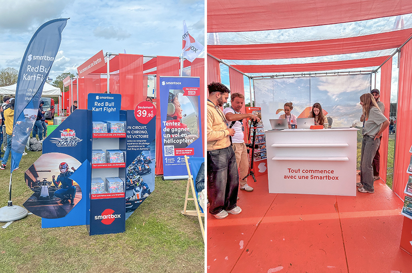 réalisation stand smartbox pour le redbull Motormania au circuit de Nevers Magny Cours