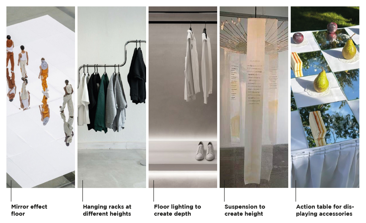 aménagement du pop-up store dans un Grand Magasin That Concept Store Dubaï pour la marque Born in exile - Création, plan, 3D - Studio WAY