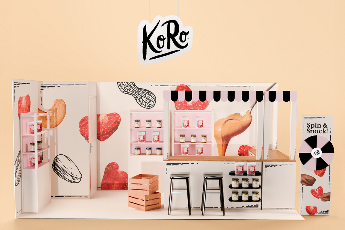 conception stand foire de Paris pour la marque Koro - studio way