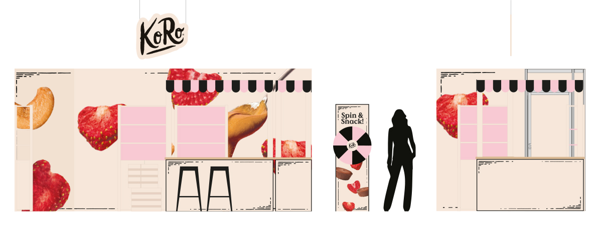 conception stand foire de Paris pour la marque Koro - studio way