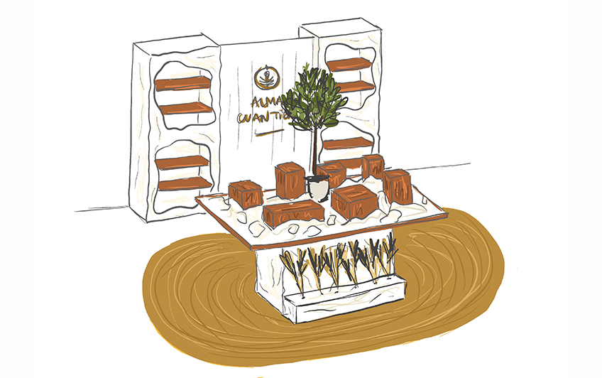 stand pour l'événement Les Chefs à Saint-Tropez studio way